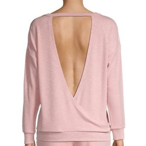 Honeydew Weekender Pink Cutout Salmon Dance Sweater Women's Medium